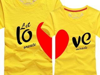 Подарок к 14 февраля - футболки с сердцем
