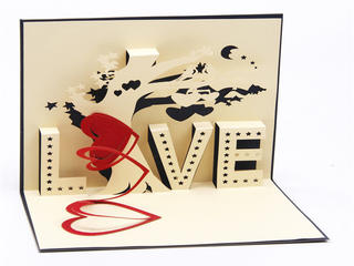 Подарок ко дню Святого Валентина - открытка Love